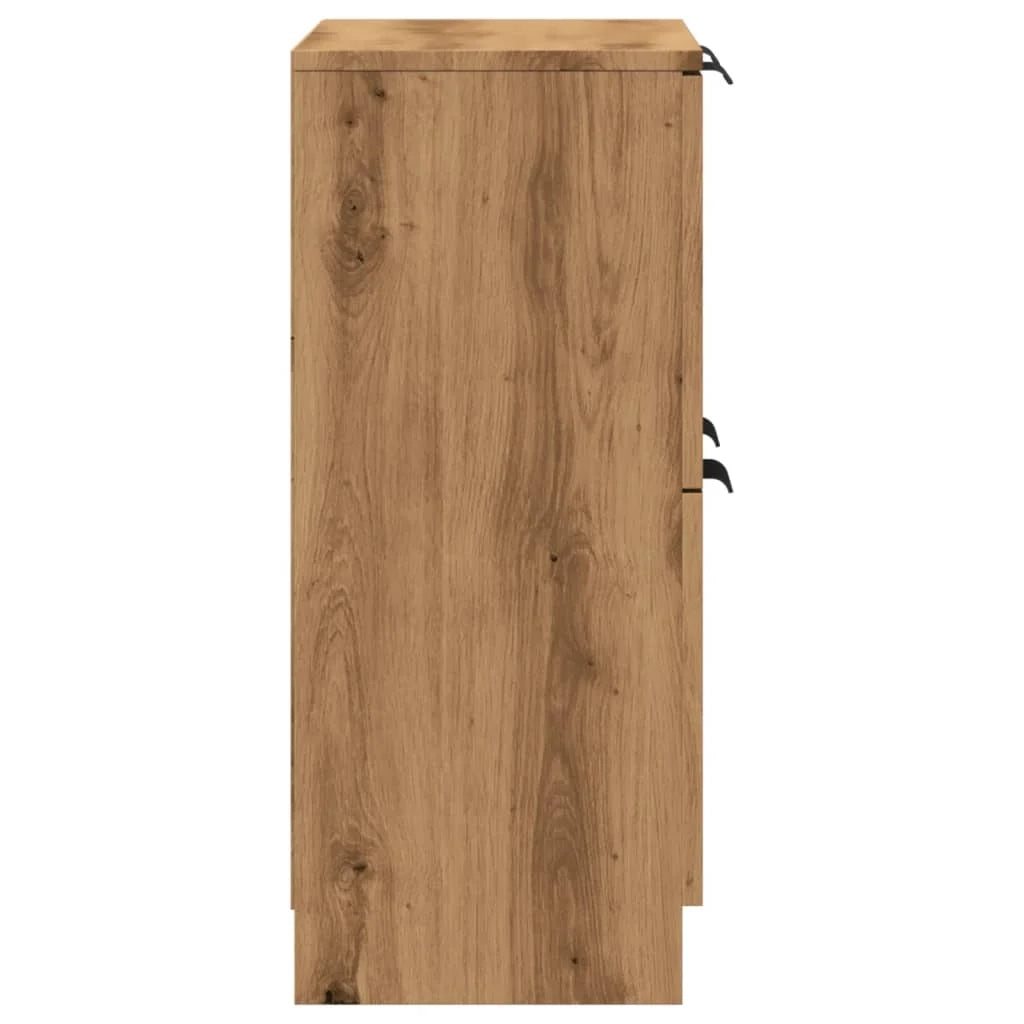 Buffet credenza cassettiera mobiletto mobile contenitore organizer per cucina soggiorno salotto fatto a mano 60 x 30 x 70 cm legno ingegnerizzato marrone 02_0030811