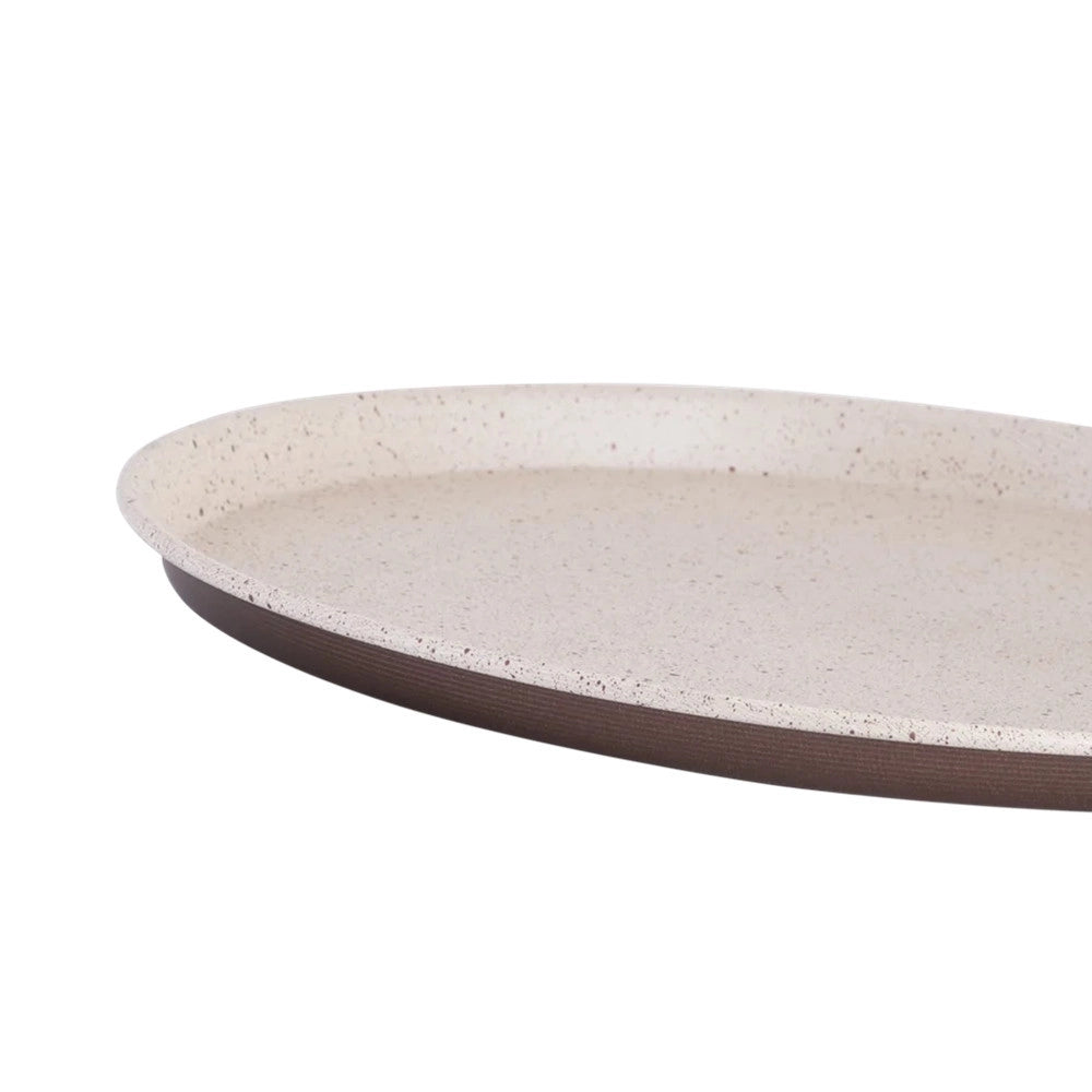 Trade Shop - Tortiera Bordata Bassa Per Pizza Forno Rotonda Antiaderente 32cm Rustic Cucina 367320 -