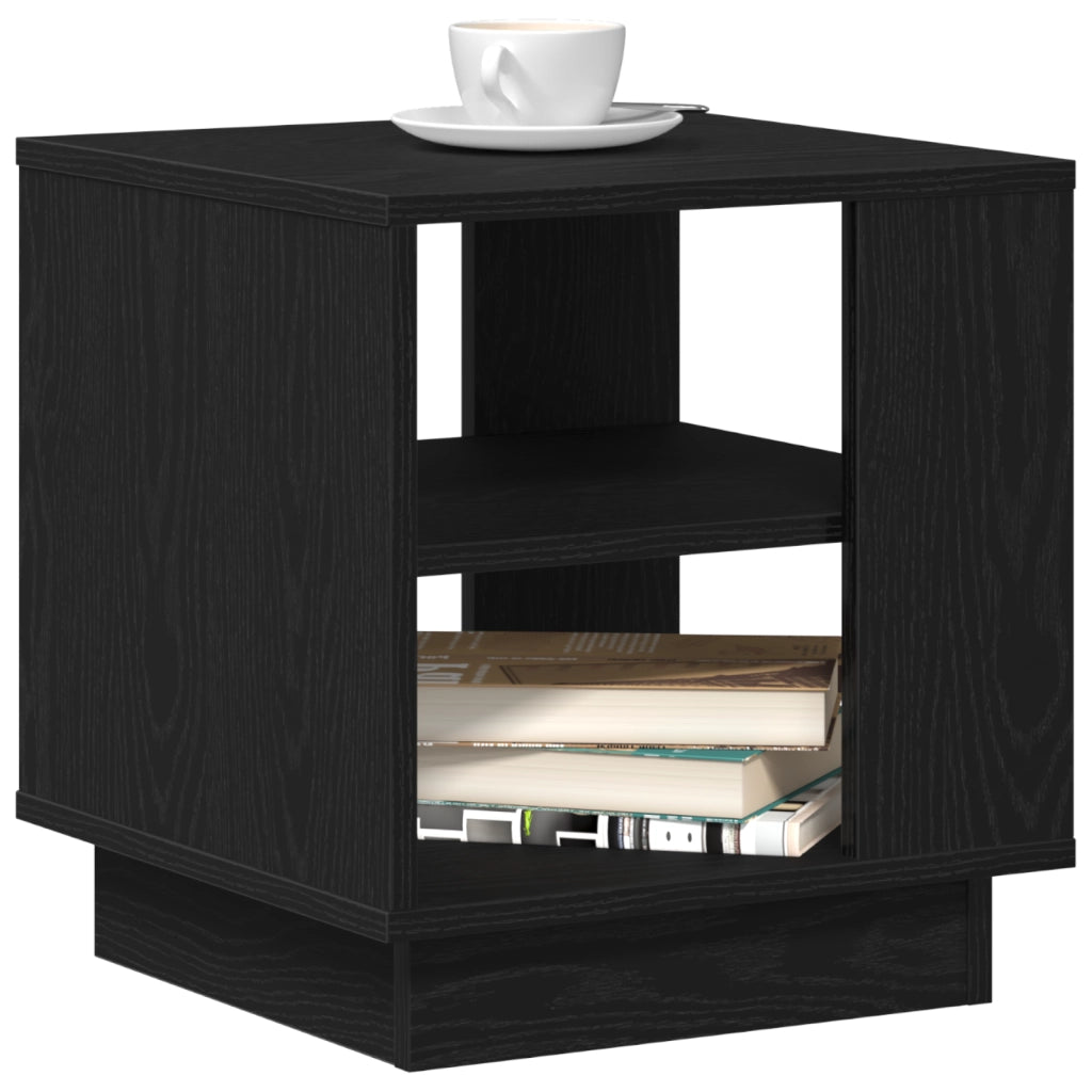 Tavolino da caffÃ¨  Nero Rovere 40x40x43 cm in Legno ingegnerizzato