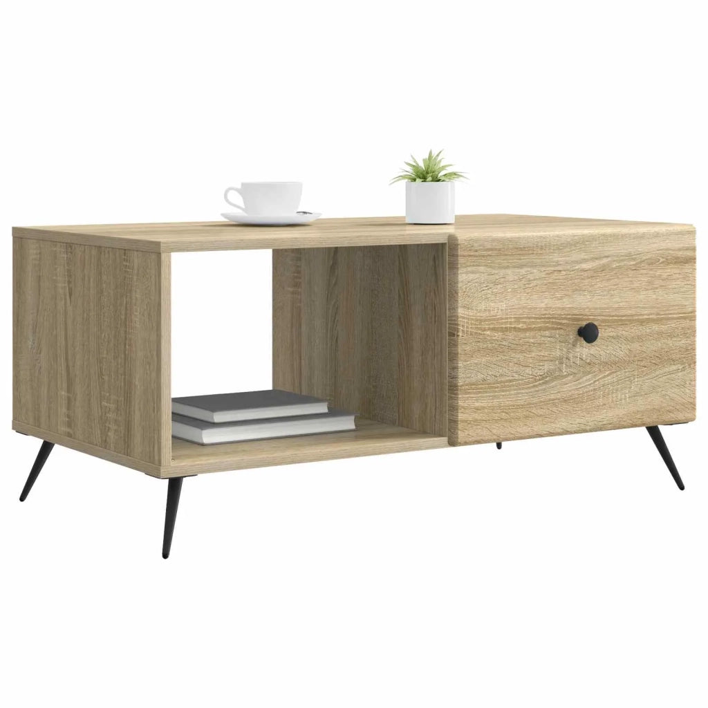 Tavolino da salotto Rovere Sonoma 90 x 50 x 40 cm 895647