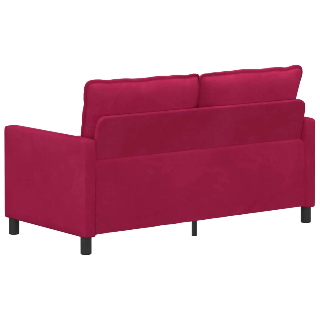 Divano Rosso Vino 156 x 81 x 87,5 cm Velluto 42028843