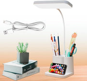 Lampada da scrivania per bambini - Lampada da tavolo LED con penne - ricaricabile, regolabile - 3 modalità - lampada da notte 4000 mAh - camera da letto da bambino - per ragazze e ragazzi -