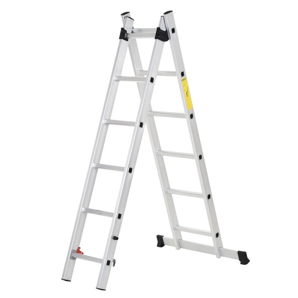 Scala multifunzione in alluminio 2,5 m ¨C zephmum ¨C Argento 150 kg