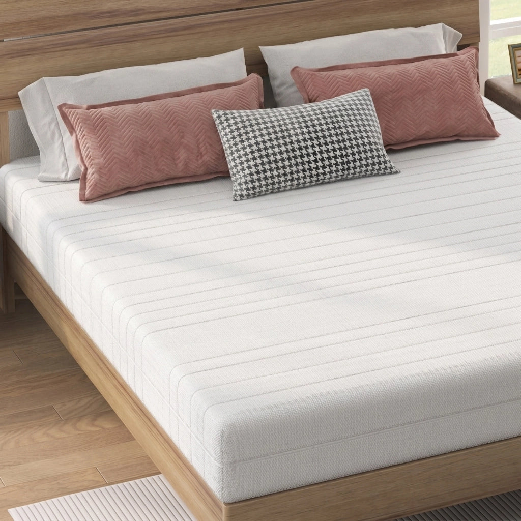 Materasso in Schiuma 140x200 cm Spessore 20 cm con Memory Foam e Rivestimento 3D Traspirante