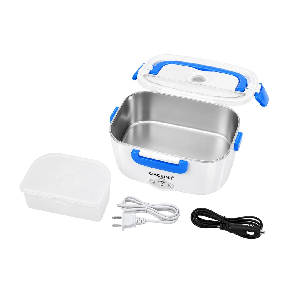 Scaldavivande Elettrico Portatile 1,5 L con Ciotola Inox Blu Avizar