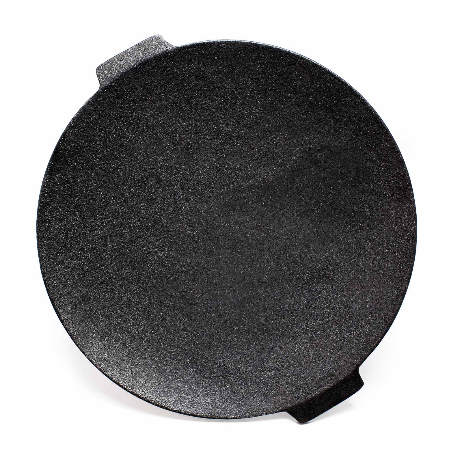 Piastra per barbecue fuoco in ghisa, liscia, rotonda Ø44cm altezza 44 cm con 3 piedi