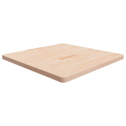 Piano Tavolo Quadrato 90x90x4 cm Massello Rovere Non Trattato cod mxl 59005