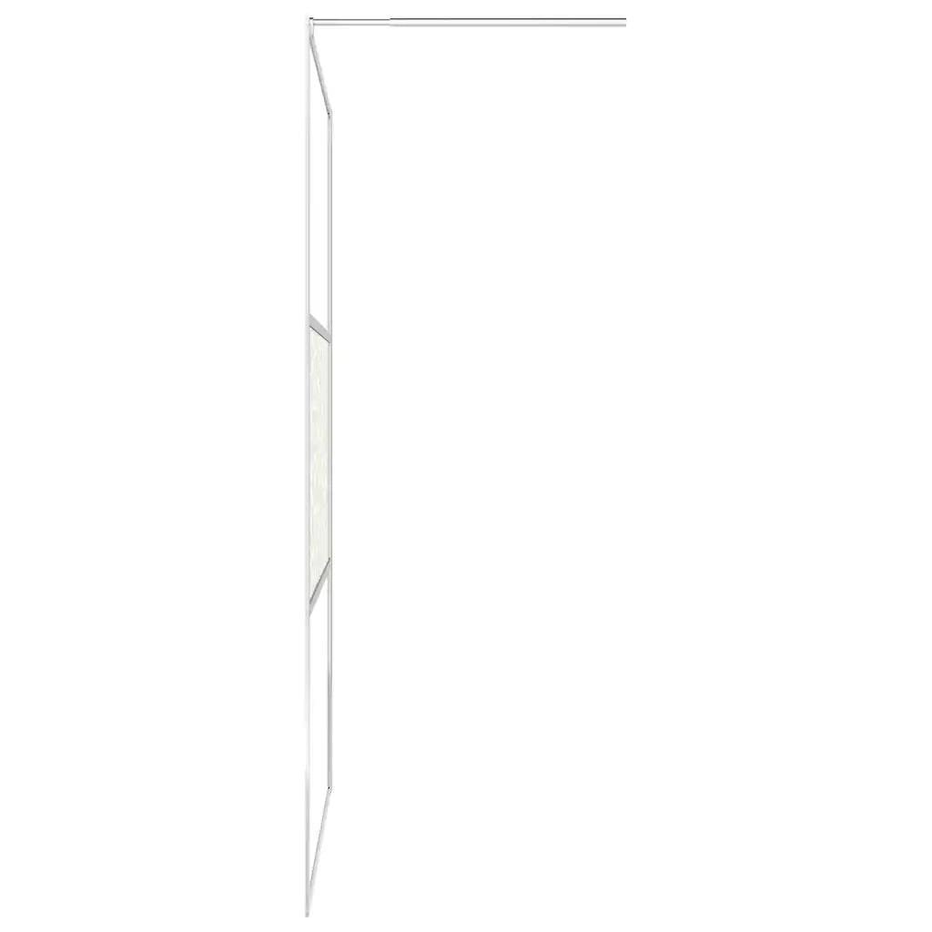 Parete per Doccia Walk-in in Vetro ESG Design Pietra 140x195 cm 146654
