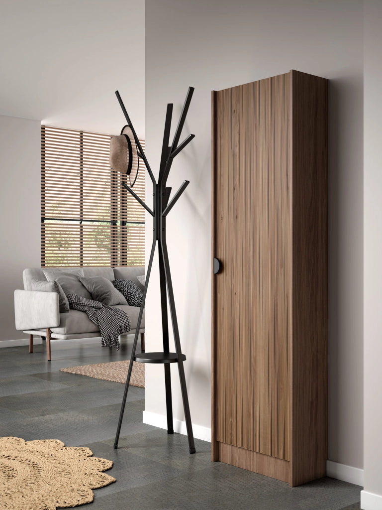 Scarpiera Herdasa effetto noce stampa doghe noce 190x50x24