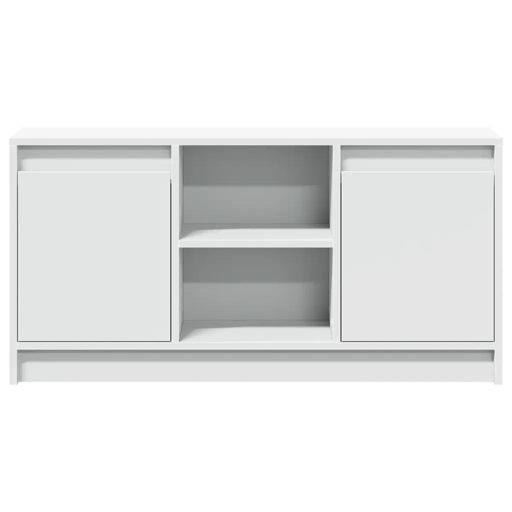 Mobile Porta TV con LED Bianco 100x34x50 cm in Truciolato