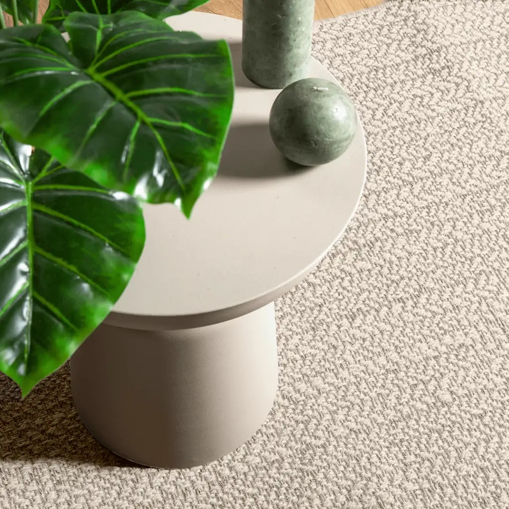 Tappeto ZIZUR Crema 80x150 cm Aspetto Iuta Interni ed Esterni