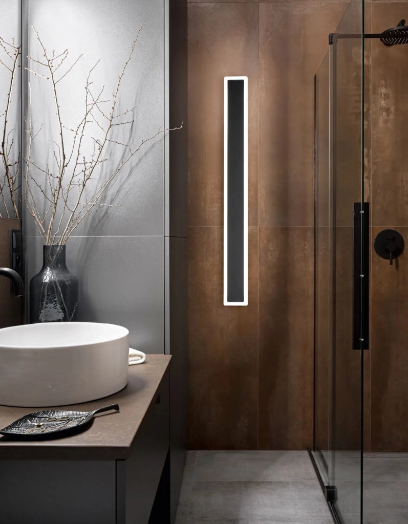 Applique in alluminio colore nero Wally biemissione LED 22W 3000K 2600Lm