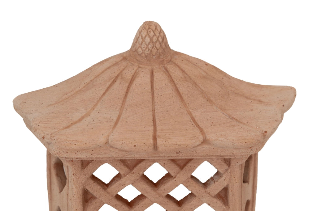 Biscottini Lanterna Lampada da parete da appendere in Terracotta 100% Made in Italy interamente Lavorata a Mano