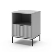 Vicco Comodino Grigio 40 x 55 cm con 1 cassetto