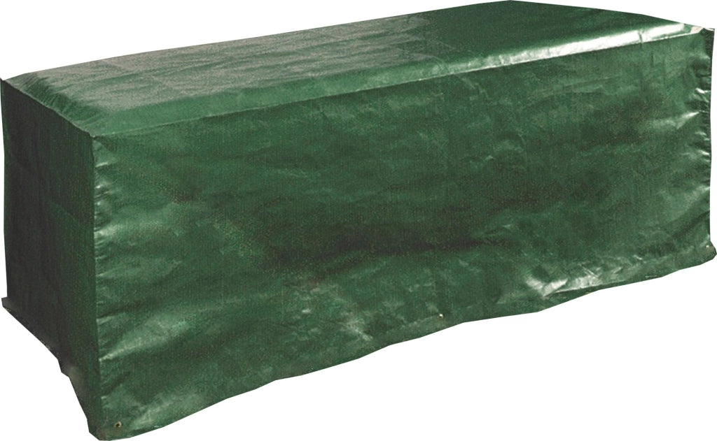 Telo Impermeabile 150x100x70cm in Poliestere per Tavoli Rettangolari da Giardino Bauer Verde