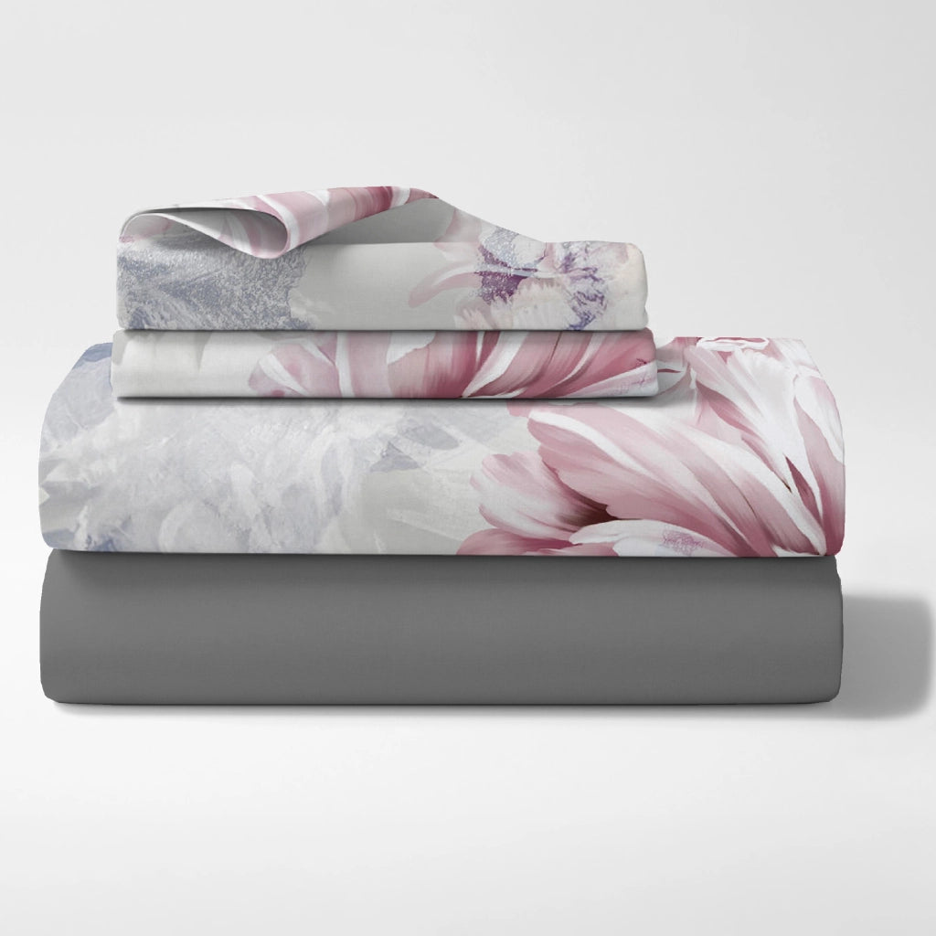 Completo Letto Lenzuola 100% Cotone Set Lenzuolo Moderno Sotto Sopra Federe Due Stampe In Altissima Definizione Dis5Dreams - Matrimoniale