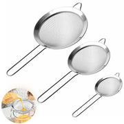 Set di Sostegno per Frutta e Verdura in Acciaio Inossidabile 304 - Trama Fine - 3 Dimensioni - Adatto per Frutta e Tè - Facile da Pulire - Set di Sostegno per Frutta e Verdura 

 Modello: 304
 Materiale: Acciaio Inossidabile 304
 Dimensioni: 3 dimensioni