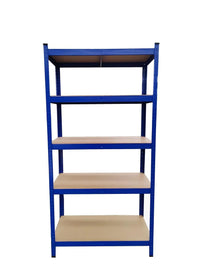 SET 2x ripiani resistenti, 90 x 40 x 180 cm, verniciati blu