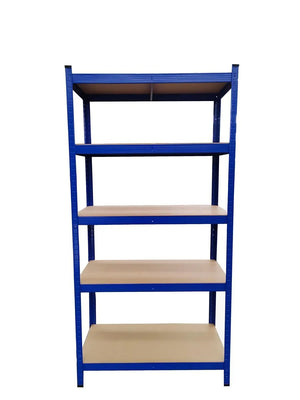 SET 2x ripiani resistenti, 90 x 40 x 180 cm, verniciati blu