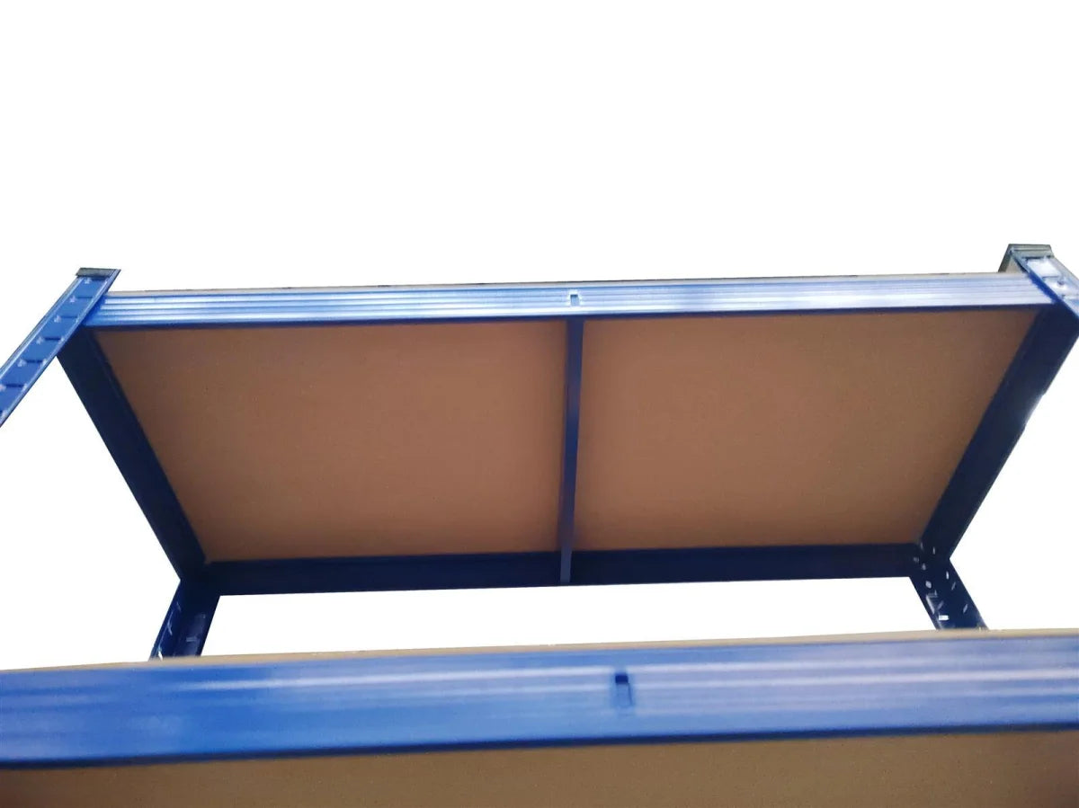 SET 2x ripiani resistenti, 90 x 40 x 180 cm, verniciati blu