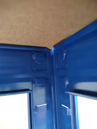 SET 2x ripiani resistenti 80 x 40 x 160 cm, verniciati blu