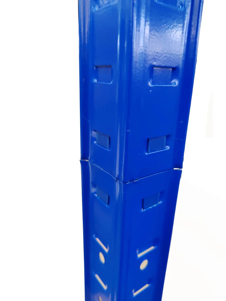 SET 2x ripiani resistenti 80 x 40 x 160 cm, verniciati blu