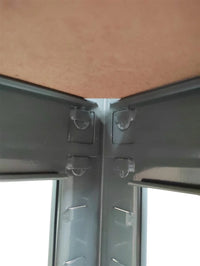 SET 2x ripiani resistenti 80 x 40 x 160 cm, verniciati grigio