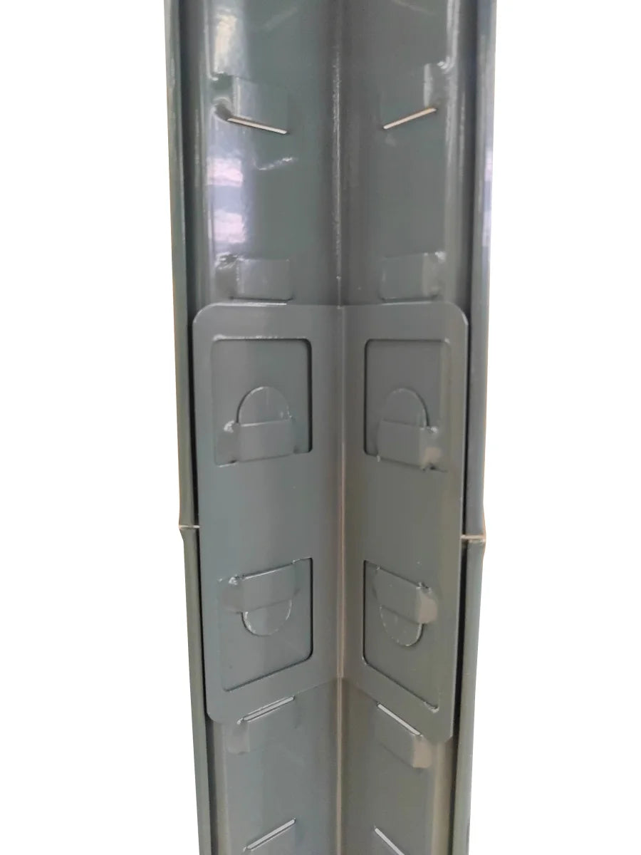 SET 2x ripiani resistenti 80 x 40 x 160 cm, verniciati grigio