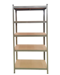 SET 2x ripiani resistenti, 90 x 40 x 180 cm, verniciati grigio