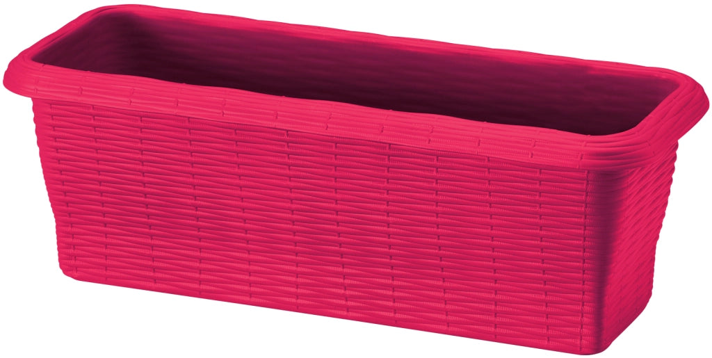 Bama FIORIERA RETTANGOLARE PAGLIA NORMAL Col. Corallo cm. 50x20x17,5 h