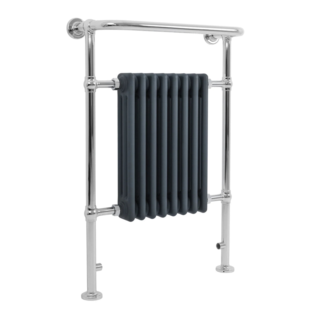 Radiatore Bagno Tradizionale 950x660mm Grigio Cromato Scaldasalviette