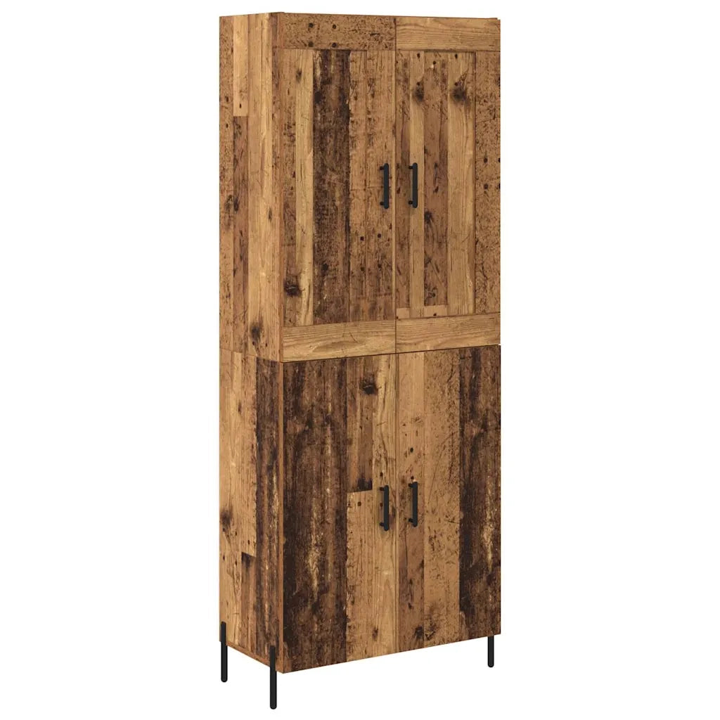 Credenza 2 pz | Madia | Buffet da pranzo | Armadio da pranzo Legno vecchio Legno multistrato