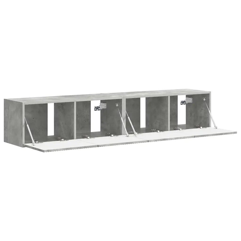 Mobile TV da parete 2 pcs Calcestruzzo 78,5 x 31 x 29,5 cm 892216
