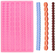 Decorazione per Torte in Silicone Rosa - Toppers di Cioccolato - Ideali per Sugarcraft - 19,5 cm
