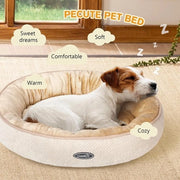 Cuscino per gatti, letto per gatti, pieghevole, per gatti o piccoli cani, morbido, peloso piuma sintetica 50L x 50P x 15T centimetri