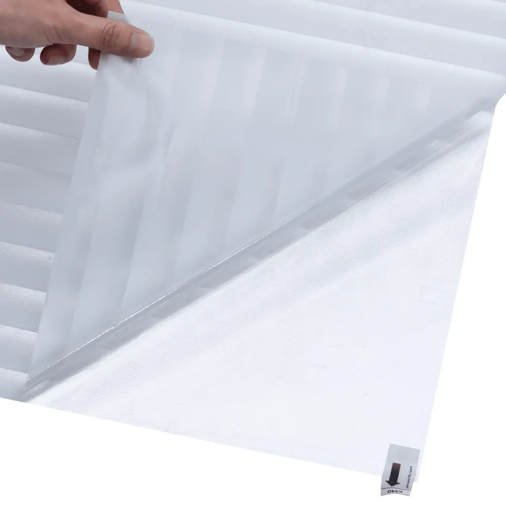 Pellicola per Finestra Smerigliata Motivo a Righe 90x500 cm PVC 155846