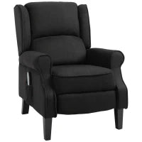 Poltrona Massaggiante e Reclinabile con Funzione Riscaldante e Telecomando, 78x84x101cm, Nero
