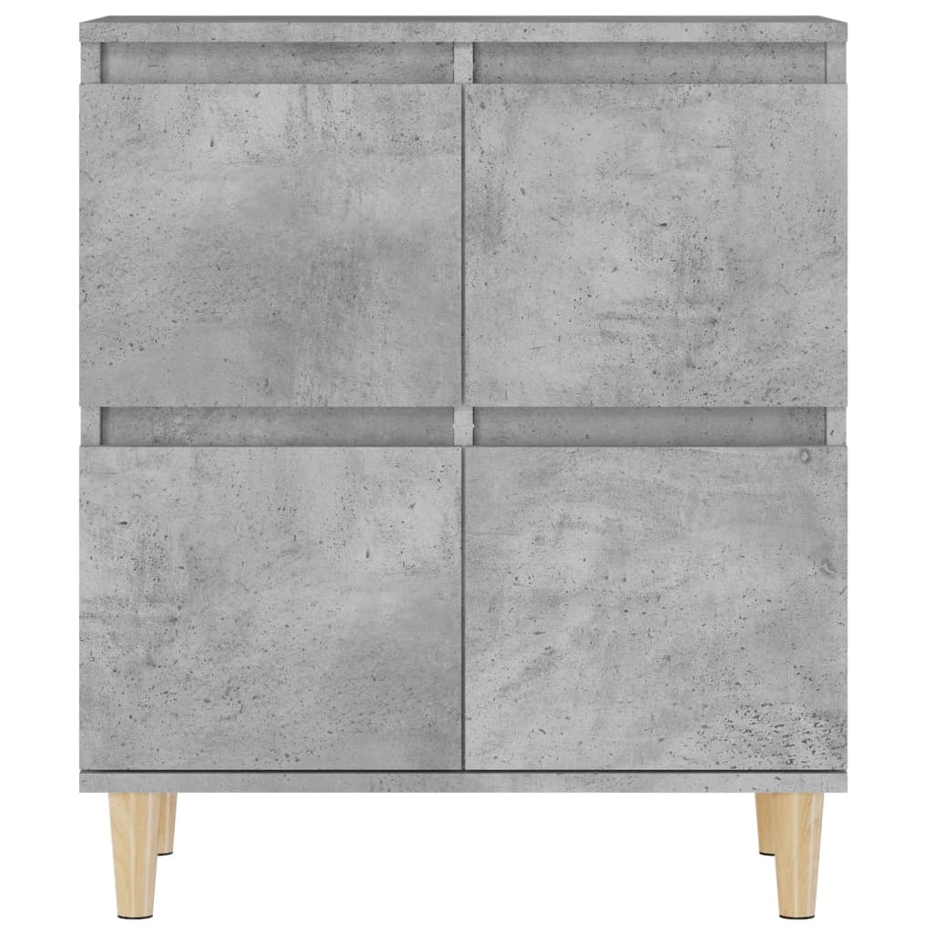 Buffet credenza cassettiera armadio mobile contenitore organizer per cucina soggiorno salotto 3 pezzi 60 x 35 x 70 cm legno ingegnerizzato grigio 02_0037120