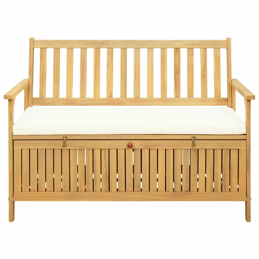 Panchina con contenitore con cuscino con porta 120 x 63 x 84 cm 42026791