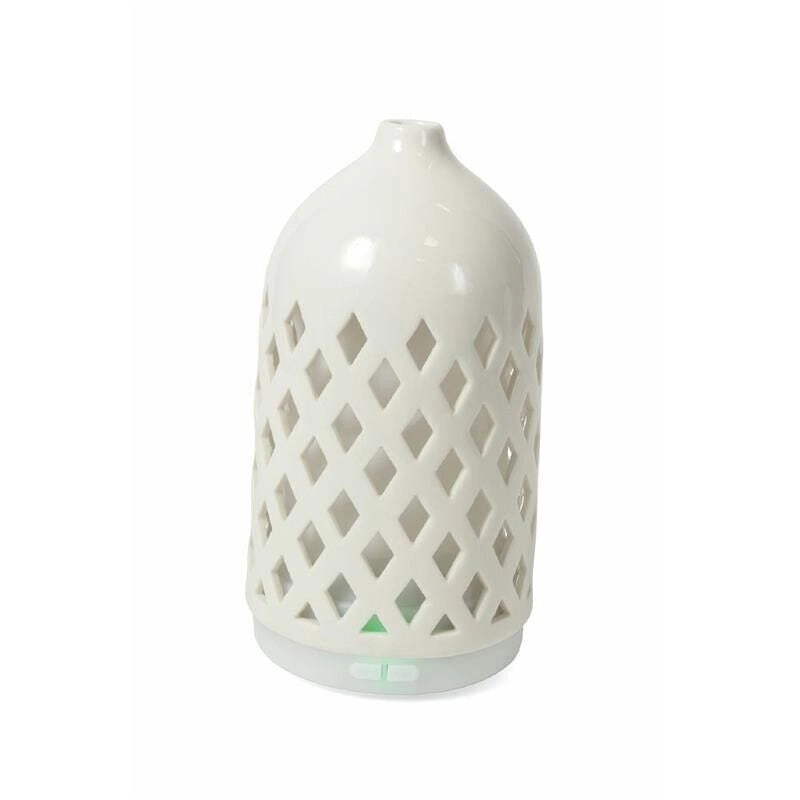 UMIDIFICATORE CERAMICA ROMBI DIFFUSORE ESSENZE 2 ASSORTIMENTI