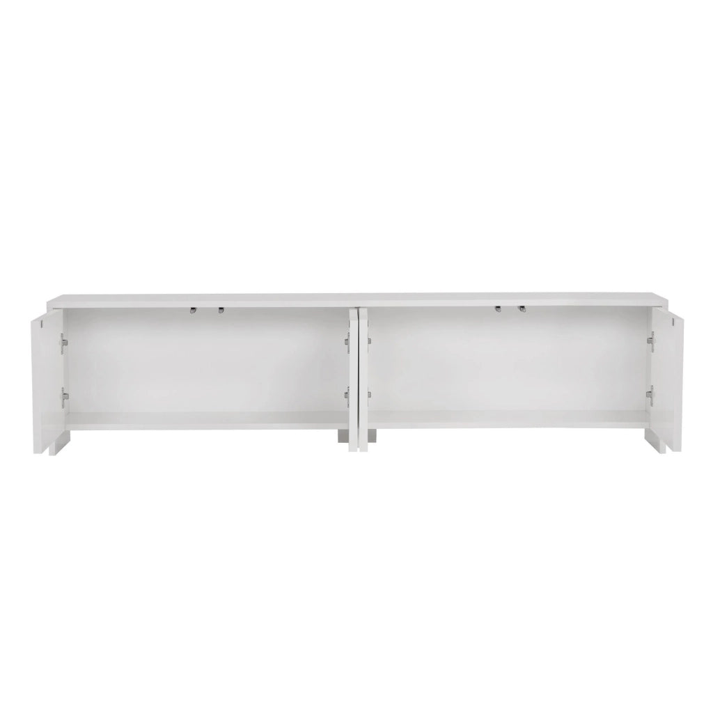 Porta TV in legno "Aurelia" - 180 x 32 x 45 cm - Bianco