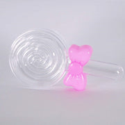 Trade Shop - Set 12 Pezzi Bomboniera Bomboniere Lecca Lecca Fiocco Rosa Scatolina Confetti -