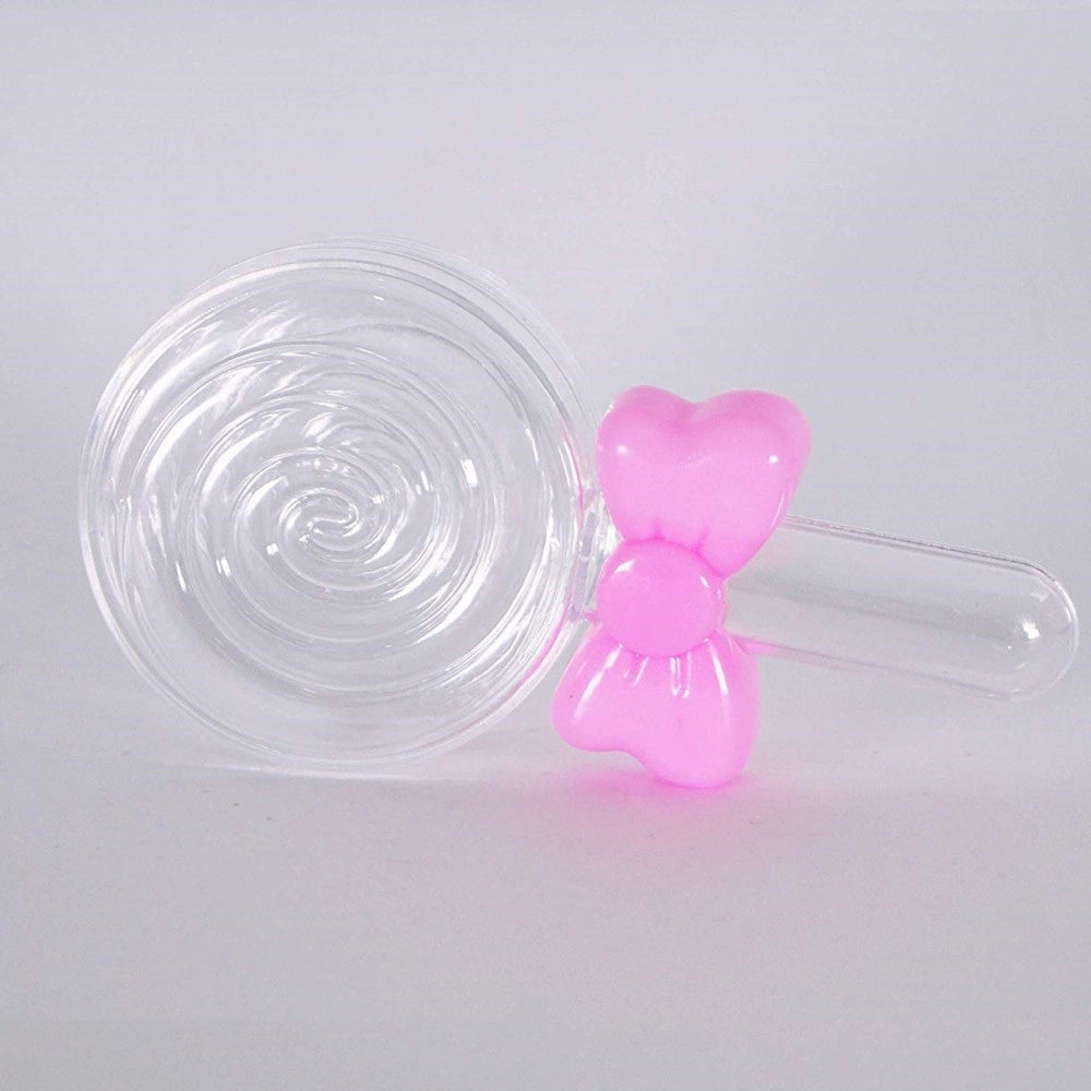 Trade Shop - Set 12 Pezzi Bomboniera Bomboniere Lecca Lecca Fiocco Rosa Scatolina Confetti -