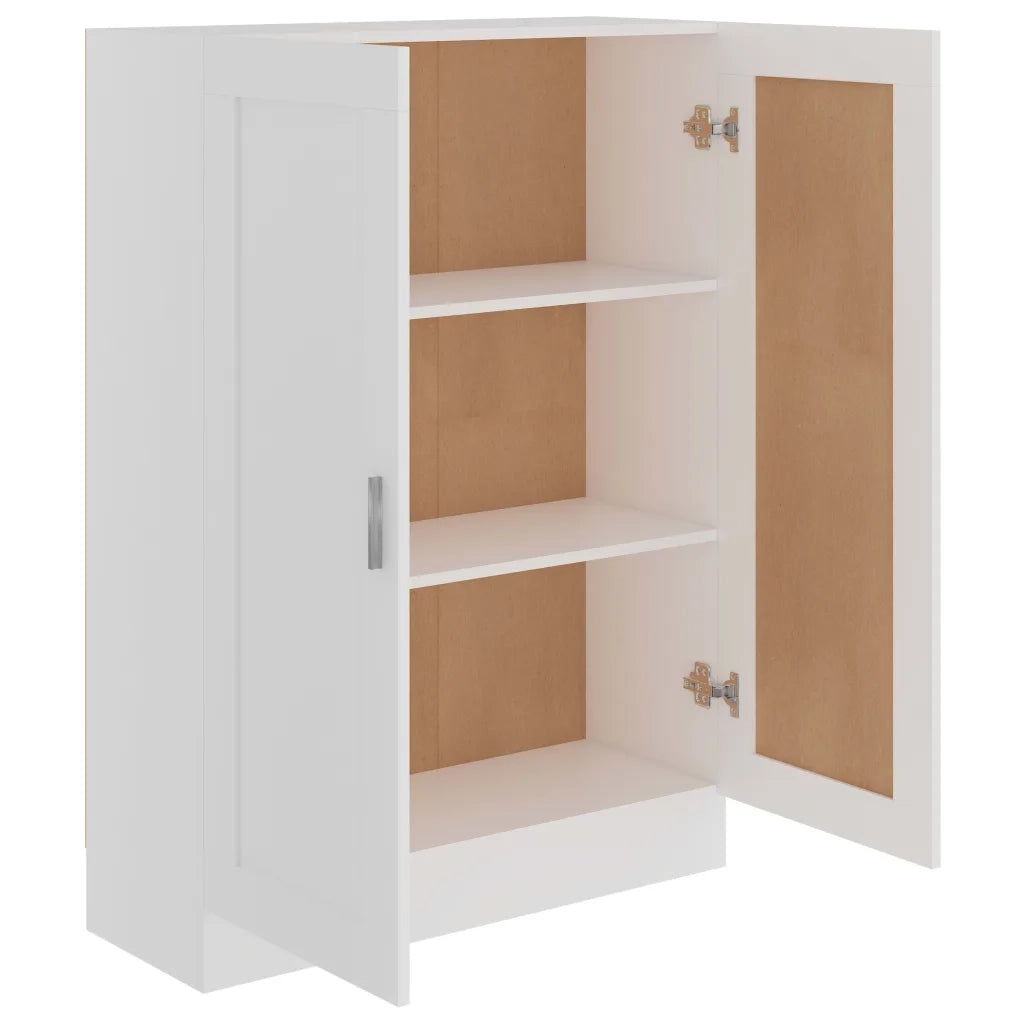 Libreria Bianca 82,5x30,5x115 cm in Legno Multistrato 802714