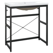 Telaio per lavabo da incasso 79 x 38 x 83 cm ferro nero 02_0006777