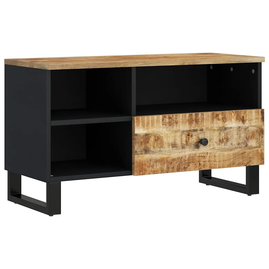Mobile TV | Armadietto TV | Mobile Porta TV 80x33x46cm Legno Massello Mango e Legno Multistrato