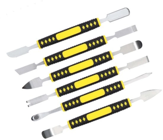 Kit di riparazione elettronica a 6 pezzi - Struttura compatta - 15 cm - Set di attrezzi per riparazioni di telefoni e computer