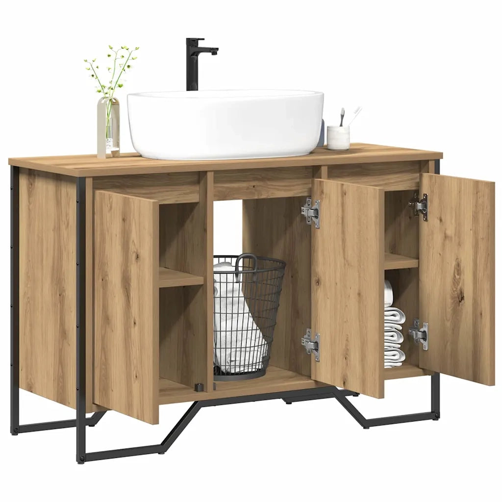 Armadio per Lavabo da Bagno Rovere artigianale 91 x 35 x 60 cm 869181