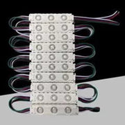 Trade Shop - Modulo Led Per Insegne 3 Led Rgb Smd 5050 Dc 12v 5050-7515-rgb Stringa Da 20 Pezzi -