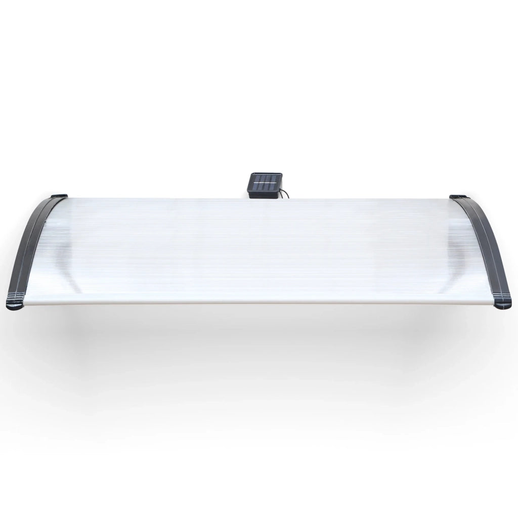 IDMarket - Pensilina per porta 80x120 cm LED solare in policarbonato